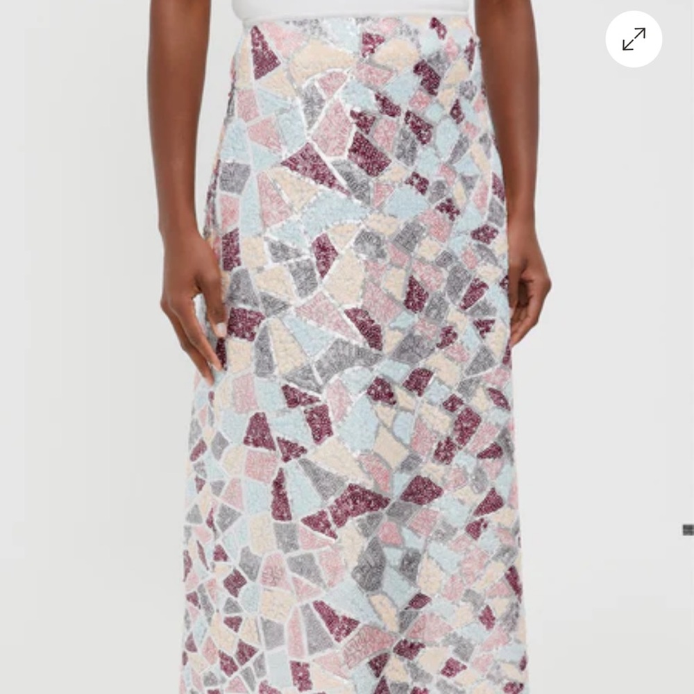 Tuckernuck Elegant Mosaic Sequin Patterned Skirt